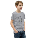 BOYS SHORT SLEEVE SCRIBBLE TENNIS TEE