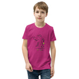 BOYS SHORT SLEEVE SCRIBBLE TENNIS TEE