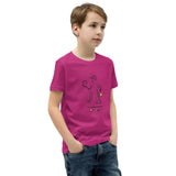 BOYS SHORT SLEEVE SCRIBBLE TENNIS TEE