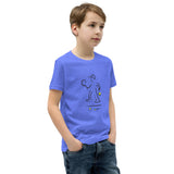 BOYS SHORT SLEEVE SCRIBBLE TENNIS TEE