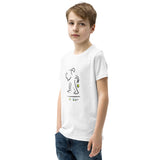 BOYS SHORT SLEEVE SCRIBBLE TENNIS TEE