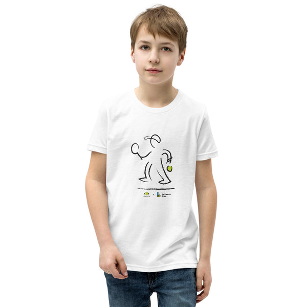 BOYS SHORT SLEEVE SCRIBBLE TENNIS TEE